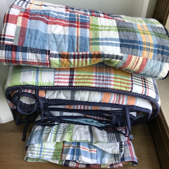 Pottery barn kids madras crib nursery bedding - Picture 2 of 8